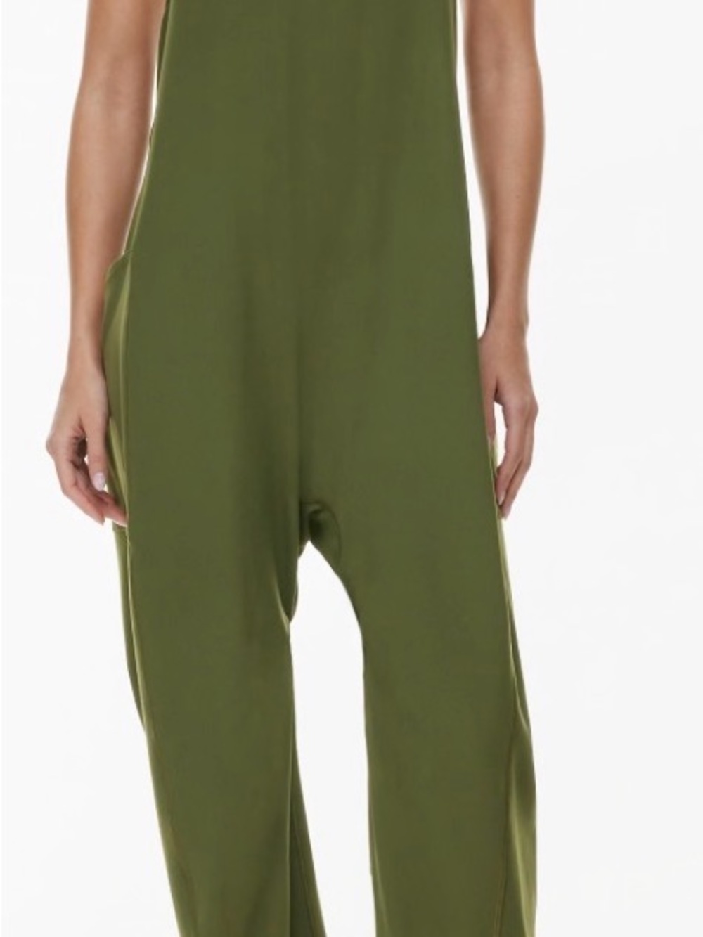 Aritzia Olive Utility Jumpsuit